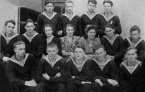 313 класс ЛВМПУ с преподавателями, 1948 год.